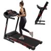 FYC Folding Treadmill for Home - 330 LBS Weight Capacity Running Machine with Incline/Bluetooth;  3.5HP 16KM/H Max Speed Foldable Electric Treadmill E