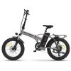 AOSTIRMOTOR Folding Electric Bike Ebike Bicycle 750W Motor 20" Fat Tire With 48V/12.5Ah Li-Battery Beach Snow Bicycle A30