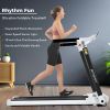 Portable Compact Treadmill;Electric Motorized 3.5HP;14KM/H;Medium Running Machine Motorised Gym 330lbs;Foldable for Home Gym Fitness Workout Jogging W