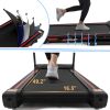 FYC Folding Treadmill for Home - 330 LBS Weight Capacity Running Machine with Incline/Bluetooth;  3.5HP 16KM/H Max Speed Foldable Electric Treadmill E