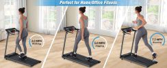 NEW Folding Treadmills Walking Pad Treadmill for Home Office -2.5HP Walking Treadmill With Incline Bluetooth Speaker 0.5-7.5MPH 265LBS Capacity Treadm