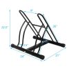 Living Room Bike Stand Cycling Rack Floor Storage Organizer For 2-Bicycle