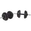 Workout Bench with Weight Rack, Barbell and Dumbbell Set198.4 lb