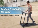 NEW Folding Treadmills Walking Pad Treadmill for Home Office -2.5HP Walking Treadmill With Incline Bluetooth Speaker 0.5-7.5MPH 265LBS Capacity Treadm