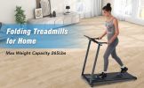 NEW Folding Treadmills Walking Pad Treadmill for Home Office -2.5HP Walking Treadmill With Incline Bluetooth Speaker 0.5-7.5MPH 265LBS Capacity Treadm