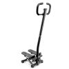 Stair Stepper Machine with Handlebar-Mini Steppers for Exercise with 300LBS Loading Capacity, Hydraulic Fitness Stepper with LCD Monitor(Black)