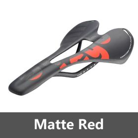 Ullicyc Newest Colorful Toplevel Mountain Bike Full Carbon Saddleroad Bicycle Saddle Or Road PartsZD143free Ship (Option: Matte Red)