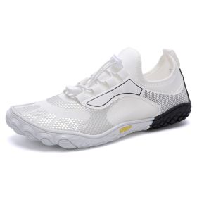 Men's And Women's Fitness Exercise Running Outdoors Climbing Shoes (Option: 2303White-39)