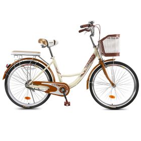 Adult cycling women's adult lightweight commuting for men and women (Option: 26inch coffee)