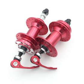 Mountain Bike Aluminum Alloy Disc Brake Hub (Color: Red)