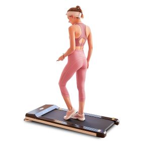 Walking Pad Treadmill Under Desk for Home Office Fitness, Mini Portable Treadmill with APP Remote Control and 16 Inch Running Area(Note: Forbidden to (Color: as Pic)