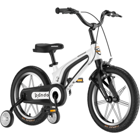 16" Kids Bike for Girls and Boys, Magnesium Alloy Frame with Auxiliary Wheel, Kids Single Speed Cruiser Bike. (Color: as Pic)