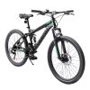 A2660 Ecarpat Mountain Bike 26 Inch Wheels, 21-Speed Full Suspension Mens Womens Trail Commuter City Mountain Bike, Carbon Steel Frame Disc Brakes Thu