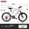 A20215 Kids Bicycle 20 Inch Kids Montain Bike Gear Shimano 7 Speed Bike for Boys and Girls