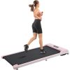 2 in 1 Under Desk Electric Treadmill 2.5HP, with Bluetooth APP and speaker, Remote Control, Display, Walking Jogging Running Machine Fitness Equipment