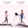 2 in 1 Under Desk Electric Treadmill 2.5HP, with Bluetooth APP and speaker, Remote Control, Display, Walking Jogging Running Machine Fitness Equipment