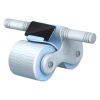 Automatic Rebound Abdominal Wheel Anti-slip AB Roller Wheel with Kneel Pad Phone Holder Home Gym Abdominal Exerciser for Men Women