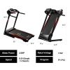 Folding Treadmills for Home - 3.5HP Portable Foldable with Incline, Electric Treadmill for Running Walking Jogging Exercise with 12 Preset Programs, I