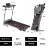 FYC Folding Treadmill for Home with Desk - 2.5HP Compact Electric Treadmill for Running and Walking Foldable Portable Running Machine for Small Spaces