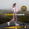 FYC Under Desk Treadmills Walking Pad with Incline and Remote Control and LED Display Electric Running Machine for Home Office Exercise Walking Joggin