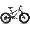 A20316 20 Inch Fat Tire Bike Adult/Youth Full Shimano 7 Speed Mountain Bike, Dual Disc Brake, High-Carbon Steel Frame, Front Suspension, Mountain Trai