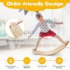 Kids Fitness Toy 12 Inch C Shape Wooden Wobble Balance Board