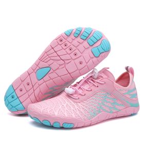 Men's And Women's Fashion Casual Outdoor Skin Soft Bottom Water Shoes (Option: 8305 Pink-39)