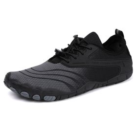 Beach Outdoor Dive Boots Fitness Swimming Cycling Hiking Shoes (Option: Black-38)